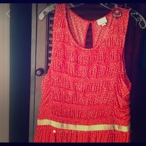 Anthropologie polka dot dress